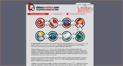 Desktop Screenshot of datosperdidos.com