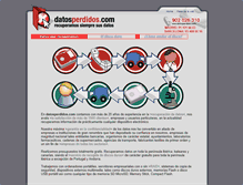 Tablet Screenshot of datosperdidos.com
